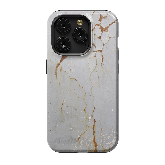 iPhone 15 Pro StrongFit Rust Cracks On Metal Surface by Andrea Haase