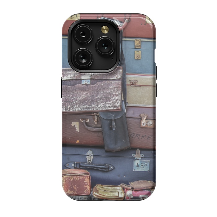iPhone 15 Pro StrongFit Collection Of Old Suitcase by Andrea Haase