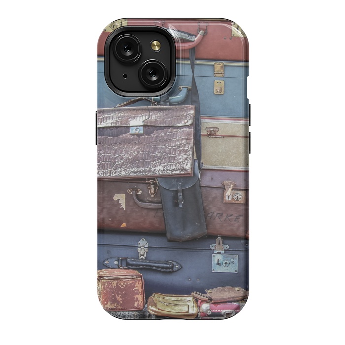 iPhone 15 StrongFit Collection Of Old Suitcase by Andrea Haase