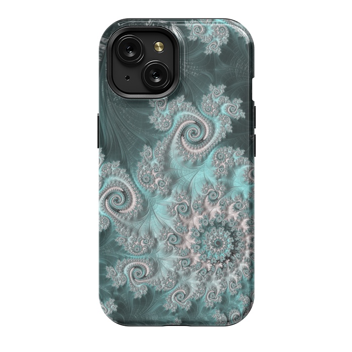 iPhone 15 StrongFit Swirly magical fractal by Andrea Haase