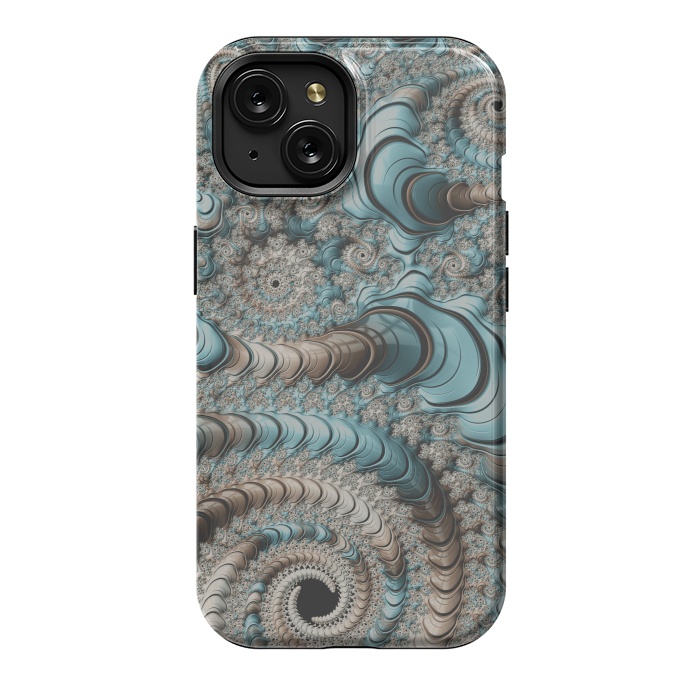 iPhone 15 StrongFit Fantastic Fractal Swirls by Andrea Haase