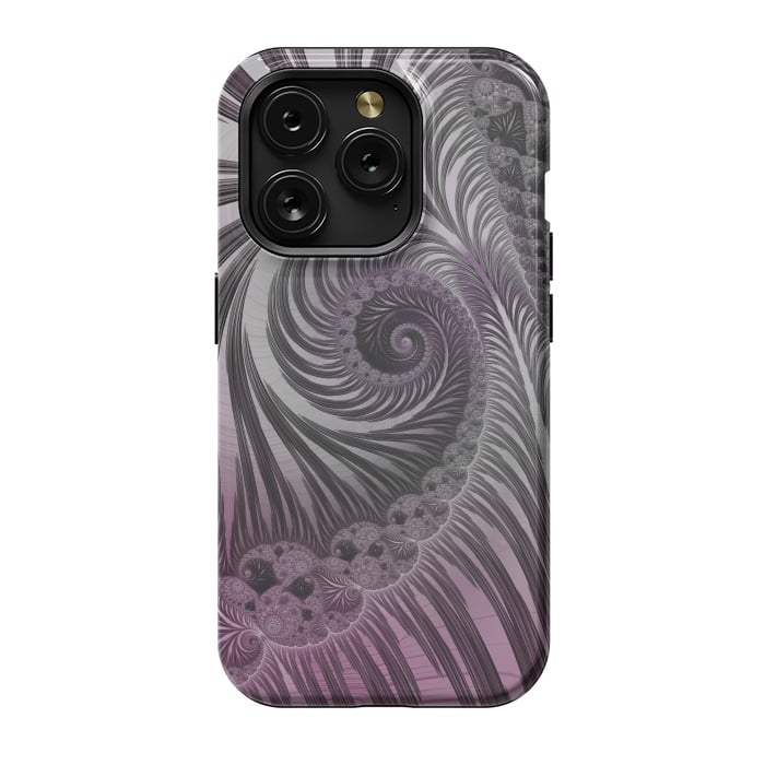 iPhone 15 Pro StrongFit Swirly Fractal Fantasies by Andrea Haase