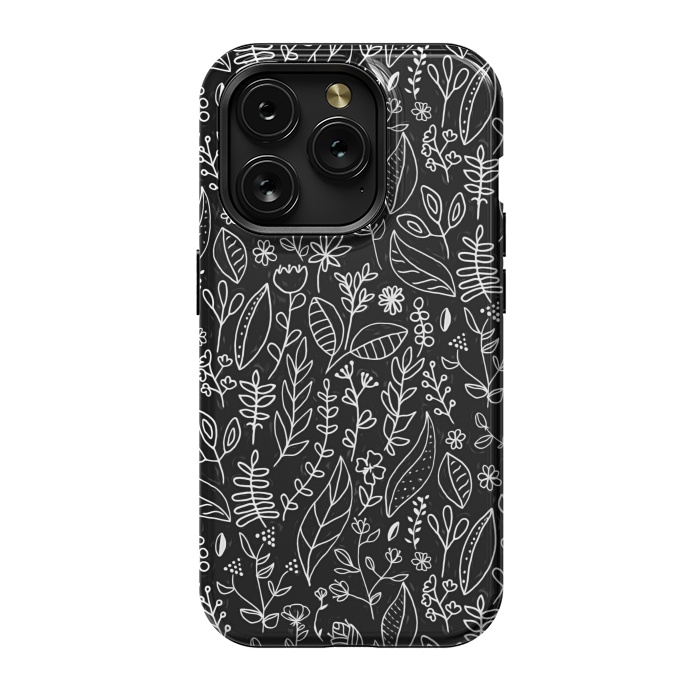 iPhone 15 Pro StrongFit Licorice Nature Doodle  by Tigatiga