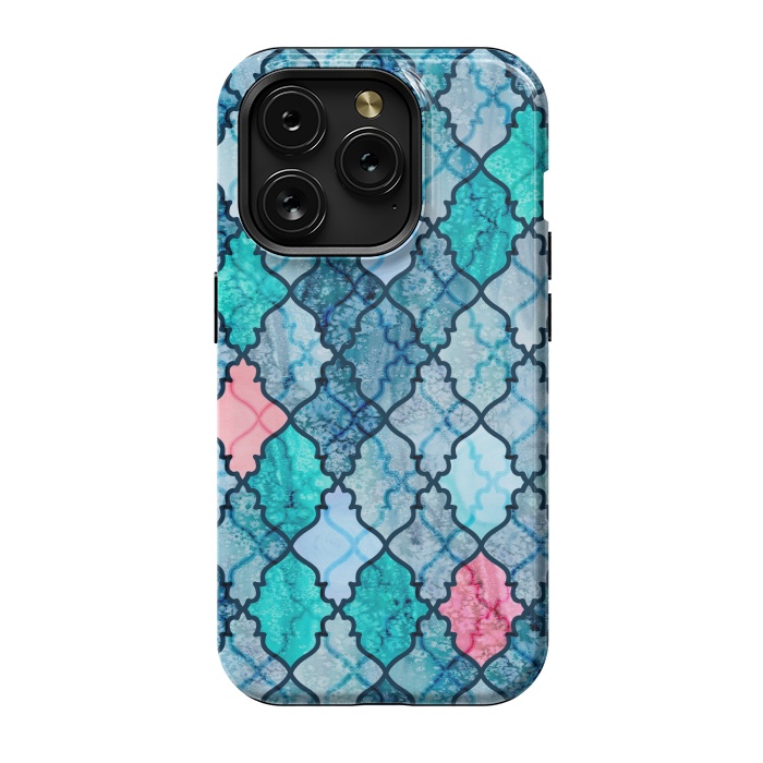 iPhone 15 Pro StrongFit Moroccan Ocean by gingerlique