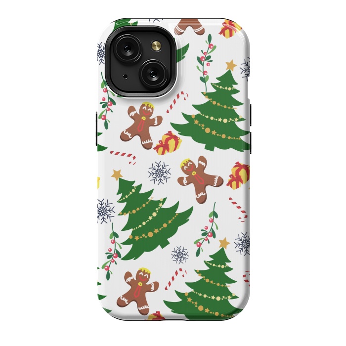 iPhone 15 StrongFit Holly Jolly Christmas by Allgirls Studio