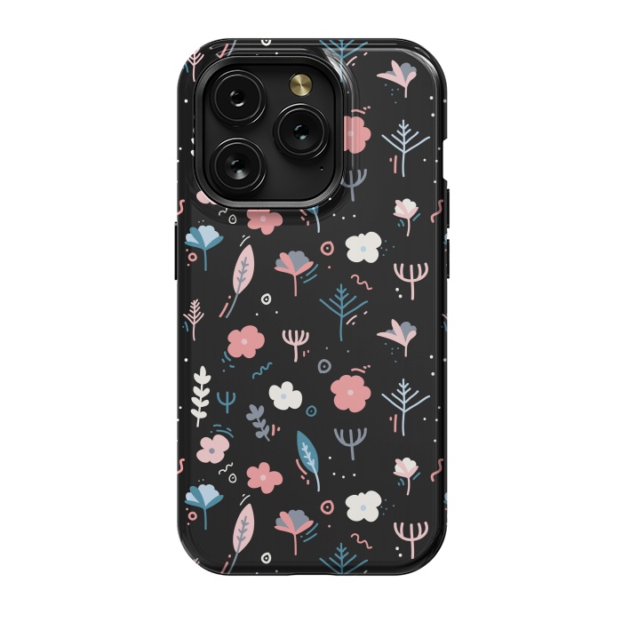 iPhone 15 Pro StrongFit Whimsical Floral by Allgirls Studio