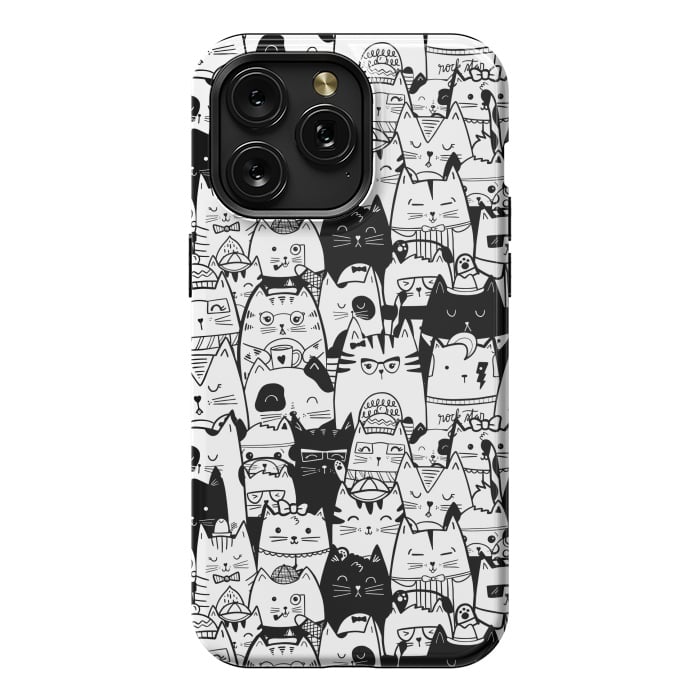 iPhone 15 Pro Max StrongFit Itty Bitty Kitty Committee by Noonday Design
