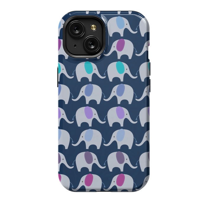 iPhone 15 StrongFit Marching Elephants by Noonday Design