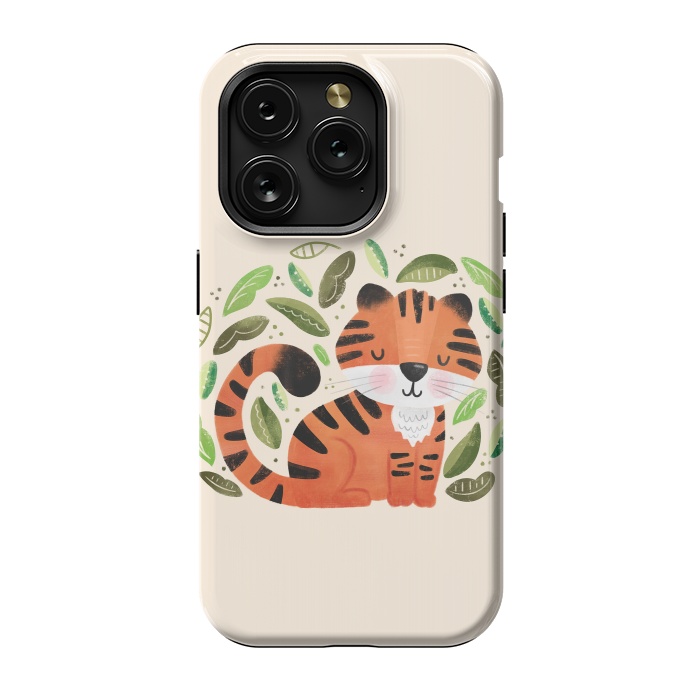 iPhone 15 Pro StrongFit Tiger Cutie by Noonday Design