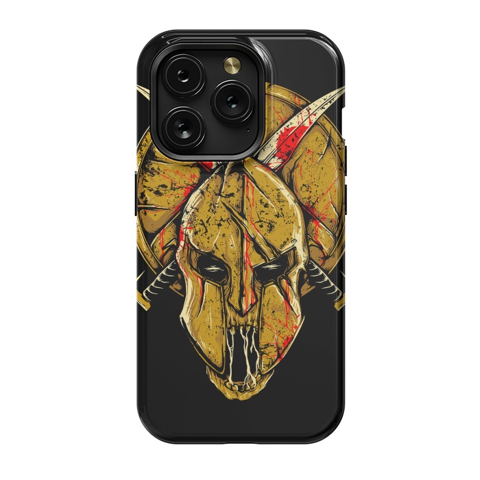 iPhone 15 Pro StrongFit Skull Sparta by Afif Quilimo
