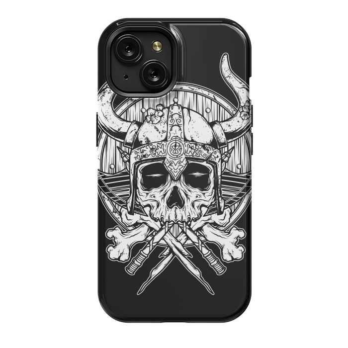 iPhone 15 StrongFit Skull Viking by Afif Quilimo