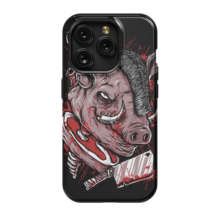 iPhone 15 Pro StrongFit Pig Saw by Afif Quilimo