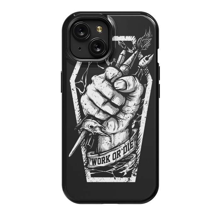iPhone 15 StrongFit Work or Die by Afif Quilimo