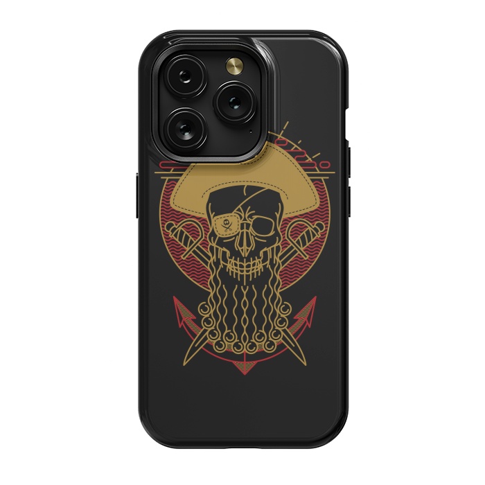 iPhone 15 Pro StrongFit Skull Pirate by Afif Quilimo