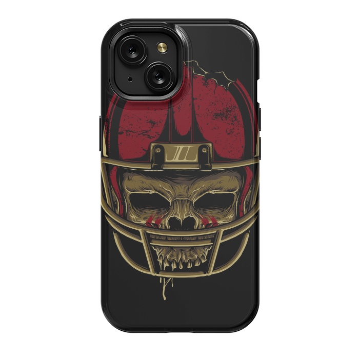 iPhone 15 StrongFit American Football Skull by Afif Quilimo