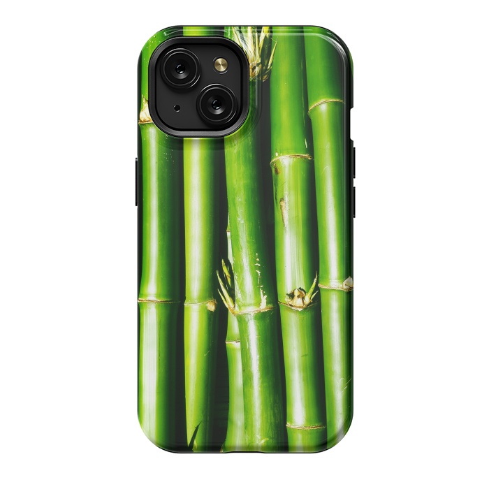 iPhone 15 StrongFit Bamboo Zen Green Nature by BluedarkArt
