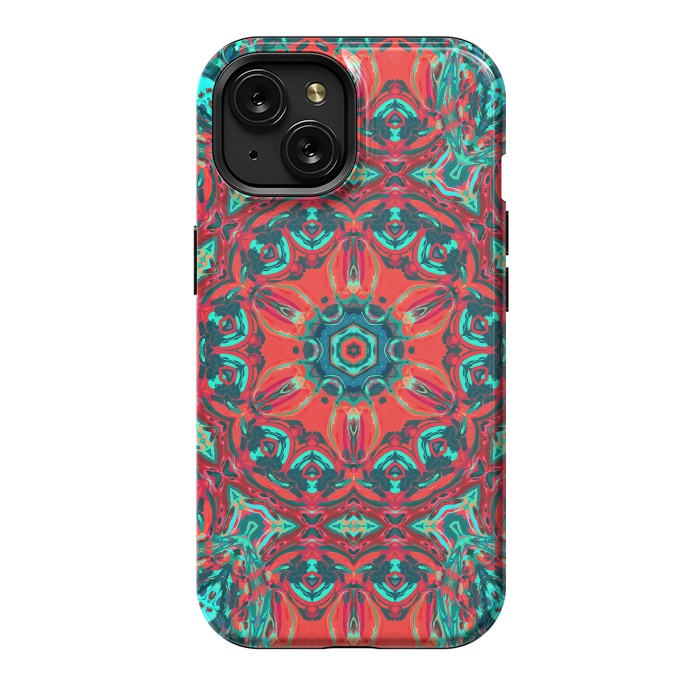 iPhone 15 StrongFit Abstract Mandala II by Art Design Works