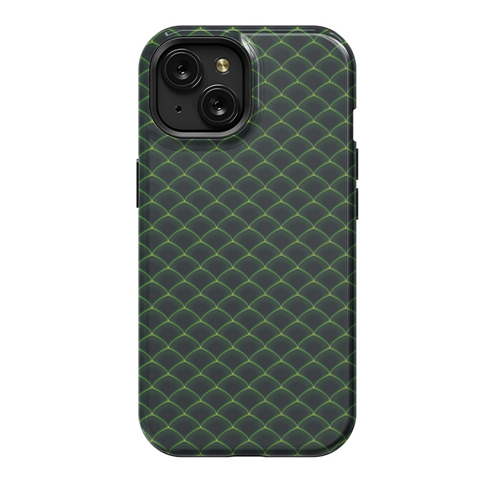 iPhone 15 StrongFit Reptile Scales Pattern by Art Design Works