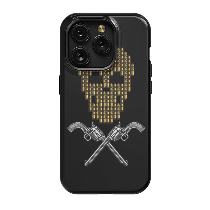 iPhone 15 Pro StrongFit Skull Bullets by Afif Quilimo