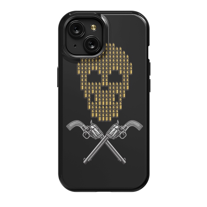 iPhone 15 StrongFit Skull Bullets by Afif Quilimo