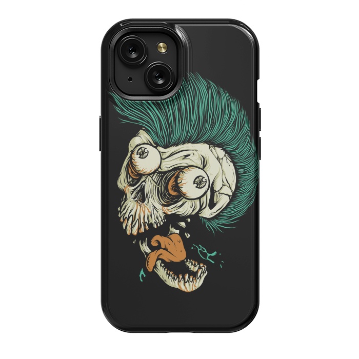iPhone 15 StrongFit Skull Punk Style by Afif Quilimo