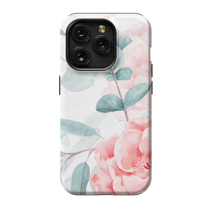 iPhone 15 Pro StrongFit Rose Blush and Eucalyptus by  Utart