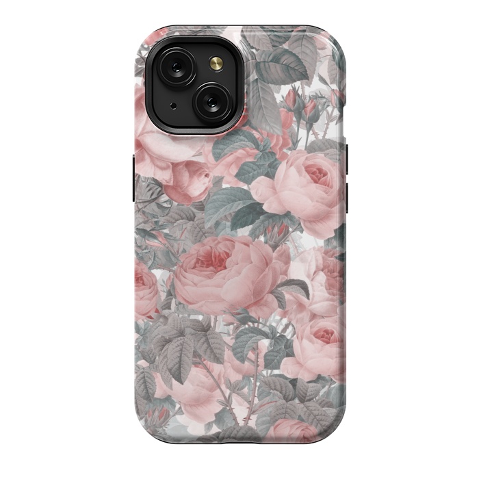 iPhone 15 StrongFit Victorian Blush Roses by  Utart