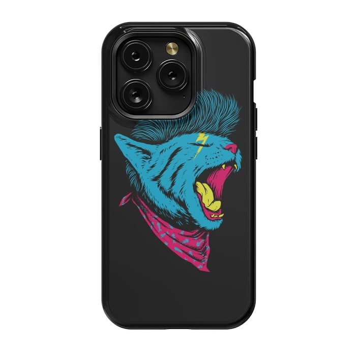 iPhone 15 Pro StrongFit Cat Punk by Afif Quilimo