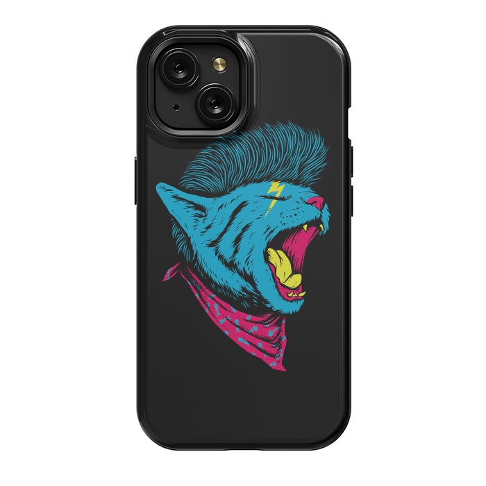 iPhone 15 StrongFit Cat Punk by Afif Quilimo