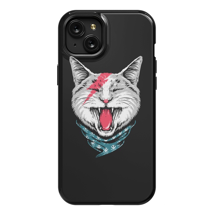 iPhone 15 Plus StrongFit Cat Rock by Afif Quilimo