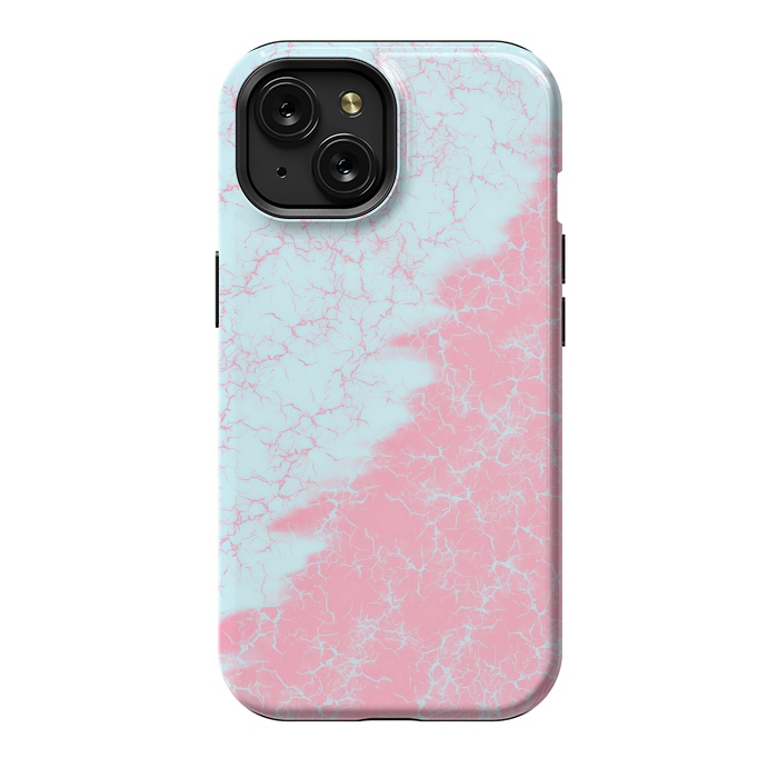 iPhone 15 StrongFit Light blue and pink by Jms