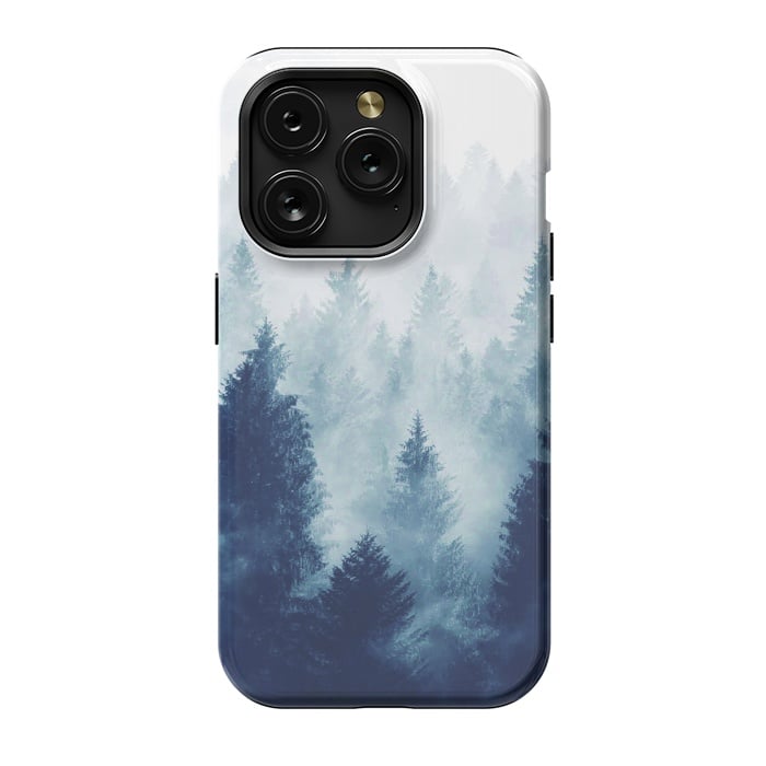 iPhone 15 Pro StrongFit Foggy Woods I by ''CVogiatzi.