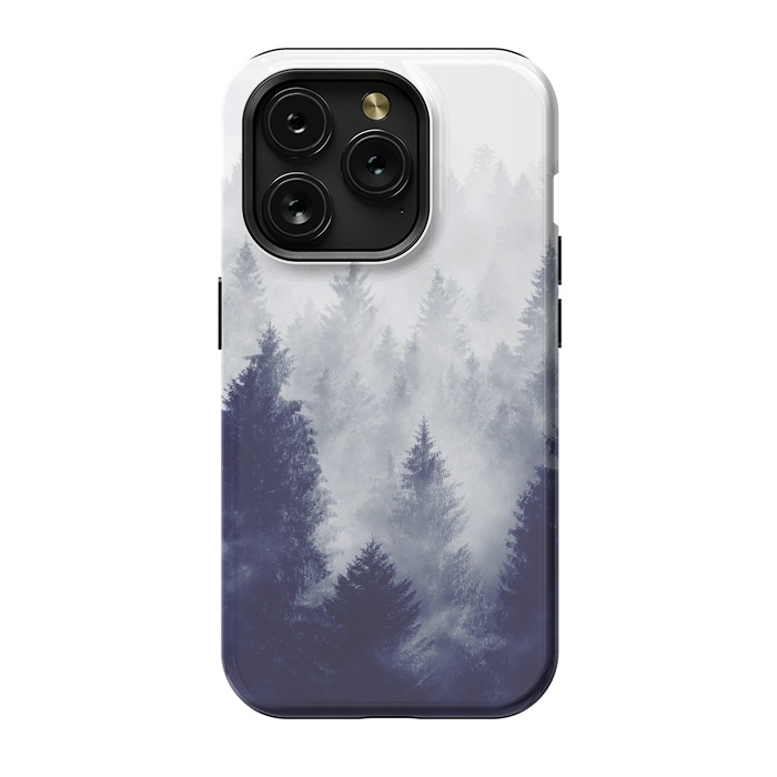 iPhone 15 Pro StrongFit Foggy Woods II by ''CVogiatzi.