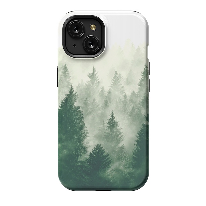 iPhone 15 StrongFit Foggy Woods III by ''CVogiatzi.