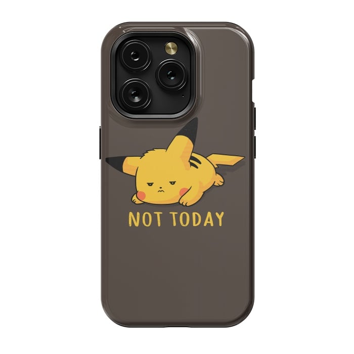 iPhone 15 Pro StrongFit Pikachu Not Today by eduely