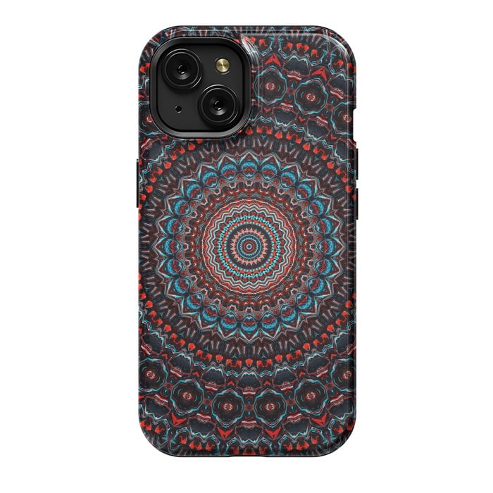 iPhone 15 StrongFit Abstract Mandala by Art Design Works