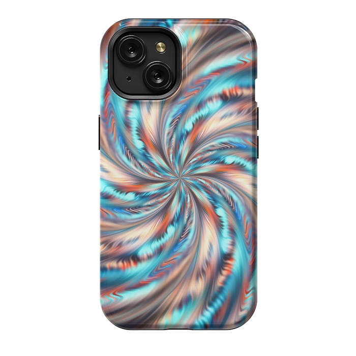 iPhone 15 StrongFit Abstract Swirl by Art Design Works