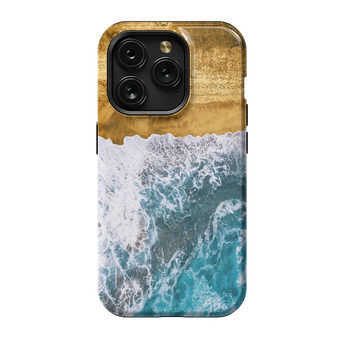 iPhone 15 Pro StrongFit Tropical XVI - Golden Beach by Art Design Works