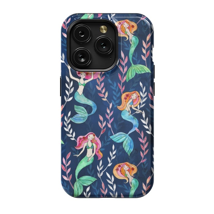 iPhone 15 Pro StrongFit Little Merry Mermaids by Micklyn Le Feuvre