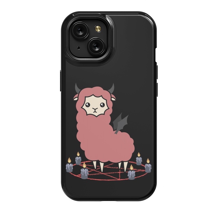 iPhone 15 StrongFit Llama demon by Laura Nagel