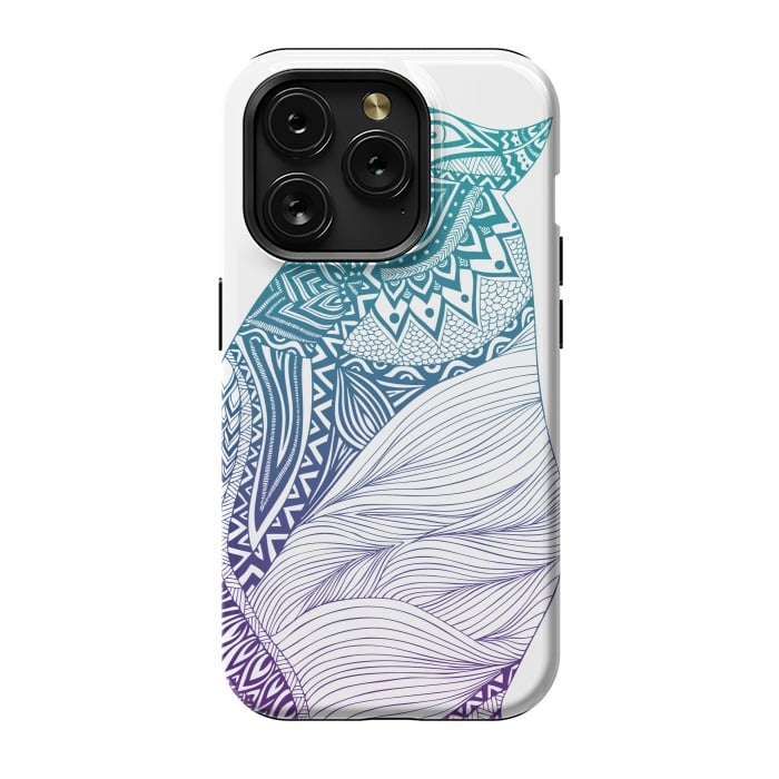 iPhone 15 Pro StrongFit Duotone penguin by Pom Graphic Design