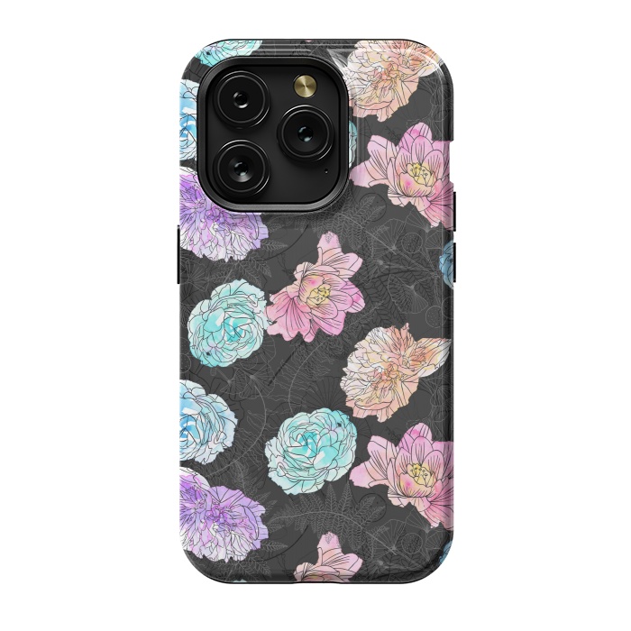 iPhone 15 Pro StrongFit Color Pop Floral by Noonday Design