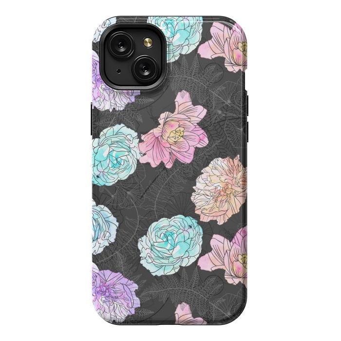 iPhone 15 Plus StrongFit Color Pop Floral by Noonday Design
