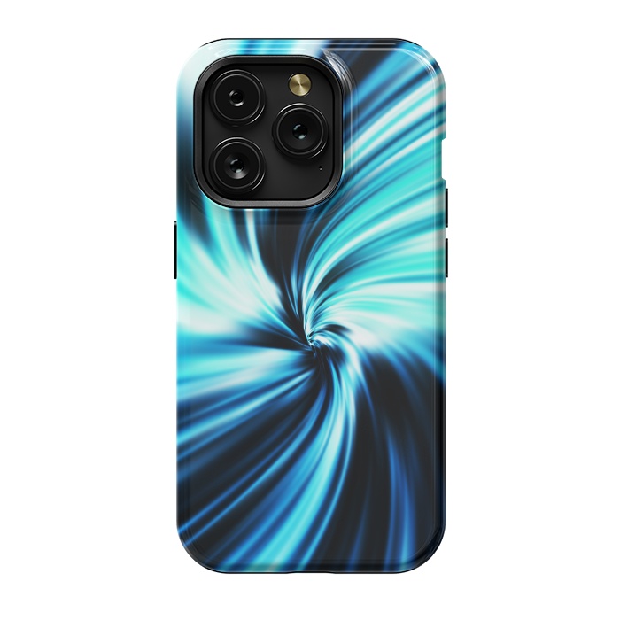 iPhone 15 Pro StrongFit Blue Swirl by Art Design Works