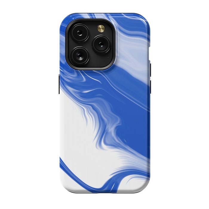 iPhone 15 Pro StrongFit Blue Waves by Ashley Camille