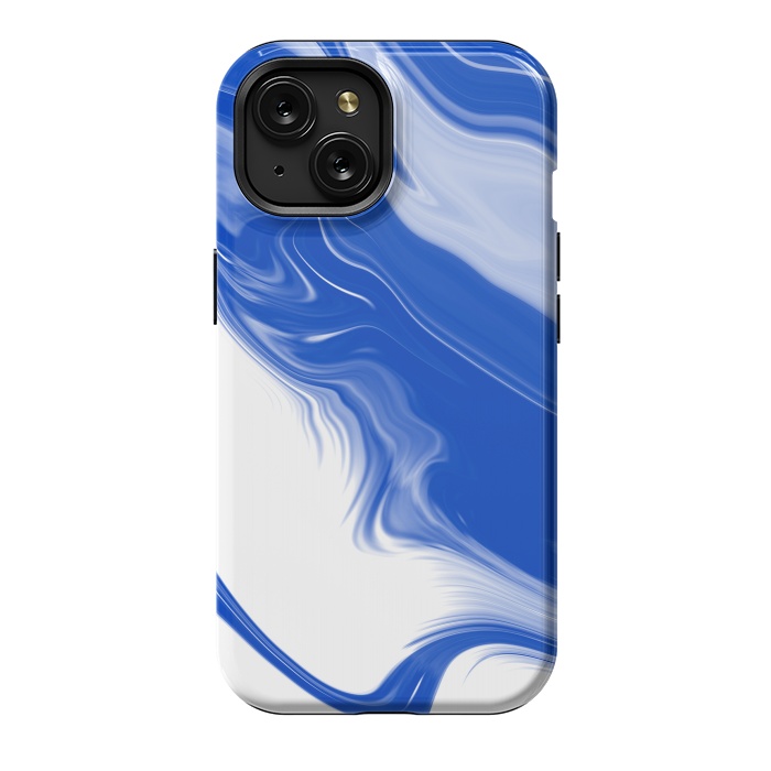 iPhone 15 StrongFit Blue Waves by Ashley Camille