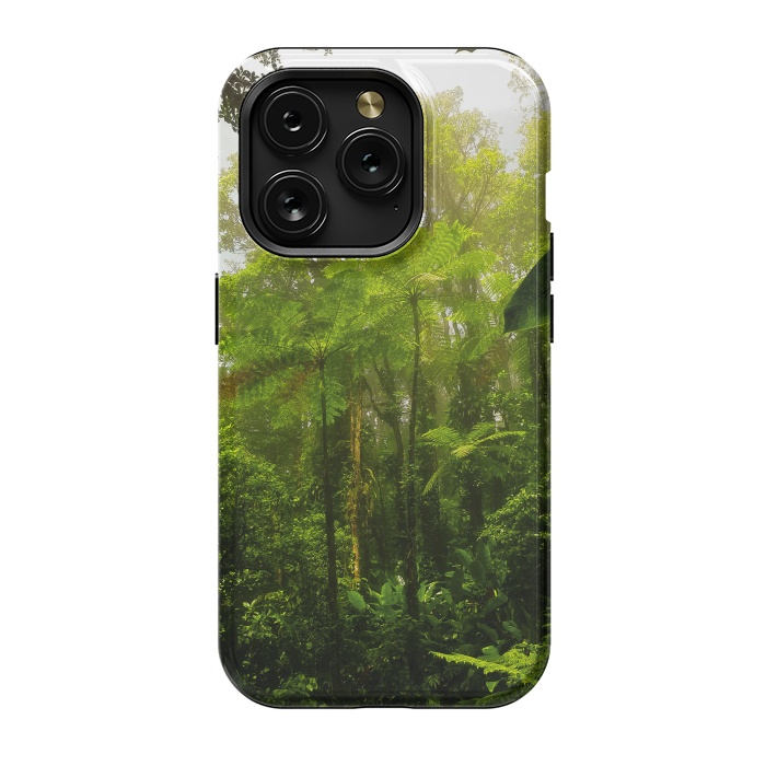 iPhone 15 Pro StrongFit Rainforest Misty Green Soul  by BluedarkArt