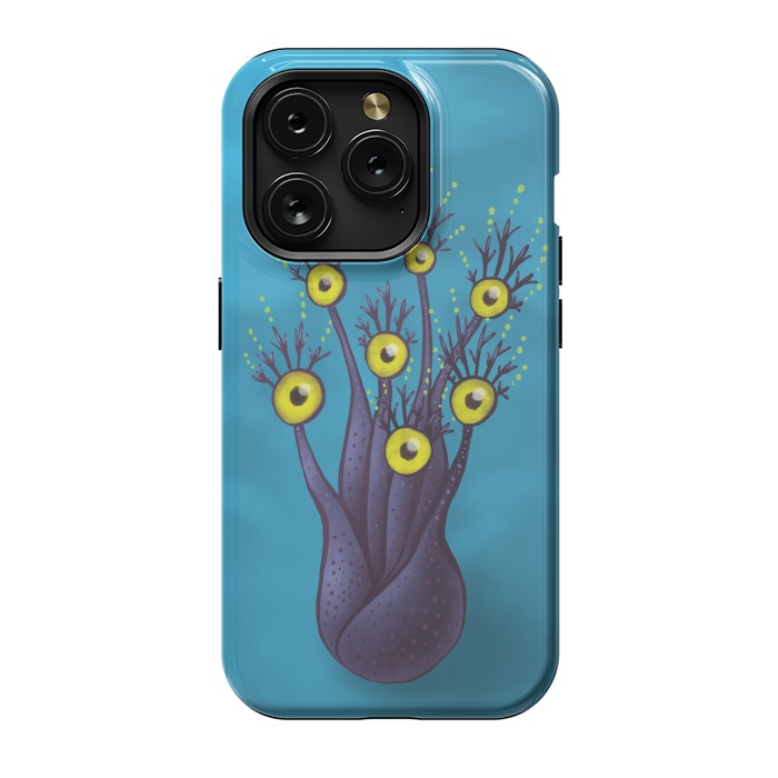iPhone 15 Pro StrongFit Tree Monster With Yellow Eyes | Digital Art by Boriana Giormova