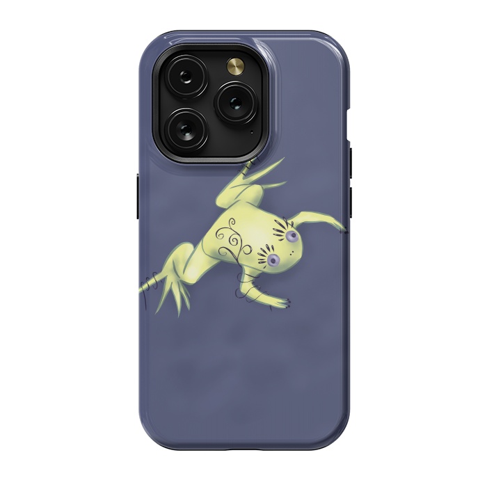 iPhone 15 Pro StrongFit Weird Frog With Funny Eyelashes Digital Art by Boriana Giormova