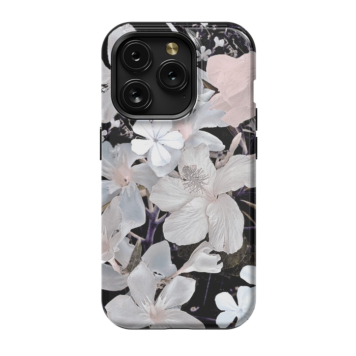 iPhone 15 Pro StrongFit Dark flowers II by Susanna Nousiainen